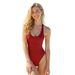 Women's Clothing One Piece Swimsuit Large Size Solid Color High End Triangle_ecoleips.com