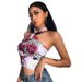 2021 Summer European And American Style Fashion Slimming Dragon Pattern Irregular Halter Neck Chinese Knot Milk Silk_ecoleips.com