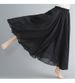 K Artistic Plus Size Half Skirt With Elastic Waistband A-line Skirt, Long Style, Solid Color, Ethnic Style, Big Swing Skirt_ecoleips.com
