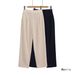 Suitable For All Seasons Z Style Women's Fashion Linen Blend Loose Pleated Straight Pants2753335_ecoleips.com