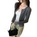 Eurean Style French Single-Breasted Long-Sleeve Wool Knit Cardigan For Women 2025 Early Spring New Slim Fit Slimming_ecoleips.com