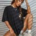 Women's Oversized Casual T-Shirt Comfort Fit Tee Breathable round Neck Short Sleeve Streetwear Top with Print_ecoleips.com