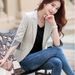 New Korean Style Small Suit Jacket For Women, Petite Seven-Sleeve Thin Professional Slim Fit Fashionable Elegant Blazer_ecoleips.com