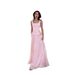 Elegant High-Waisted Sleeveless Maxi Dress Set With Ruffle Hem - Soft Pink Pure Color Two-Piece Outfit For Women_ecoleips.com