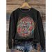 Women's Clothing round neck printed sweatshirts spring and autumn hot selling casual all match long sleeved men's and women's tops_ecoleips.com
