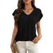 Chunky Knit V-Neck Sleeveless Sweater Vest For Women, Cable Crochet Tank Top Casual Layering Piece_ecoleips.com