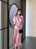 Premium Acetate Dress - Off-Shoulder Long Dress In Rose Red (Celebrity-Inspired High-End & Elegant Perfect For Parties & Events)_ecoleips.com