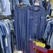 Women's Clothing Goods Long Sleeved Loose Denim Shirt Top For Women Elastic Waist Wide Leg Denim Trousers Two Piece Suit_ecoleips.com