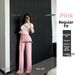 Women's Clothing Latte Girl Women's Yoga Pants Summer Thin Flowing Relaxed Fit Slimming Wide Leg Sports Fitness Training Pants_ecoleips.com