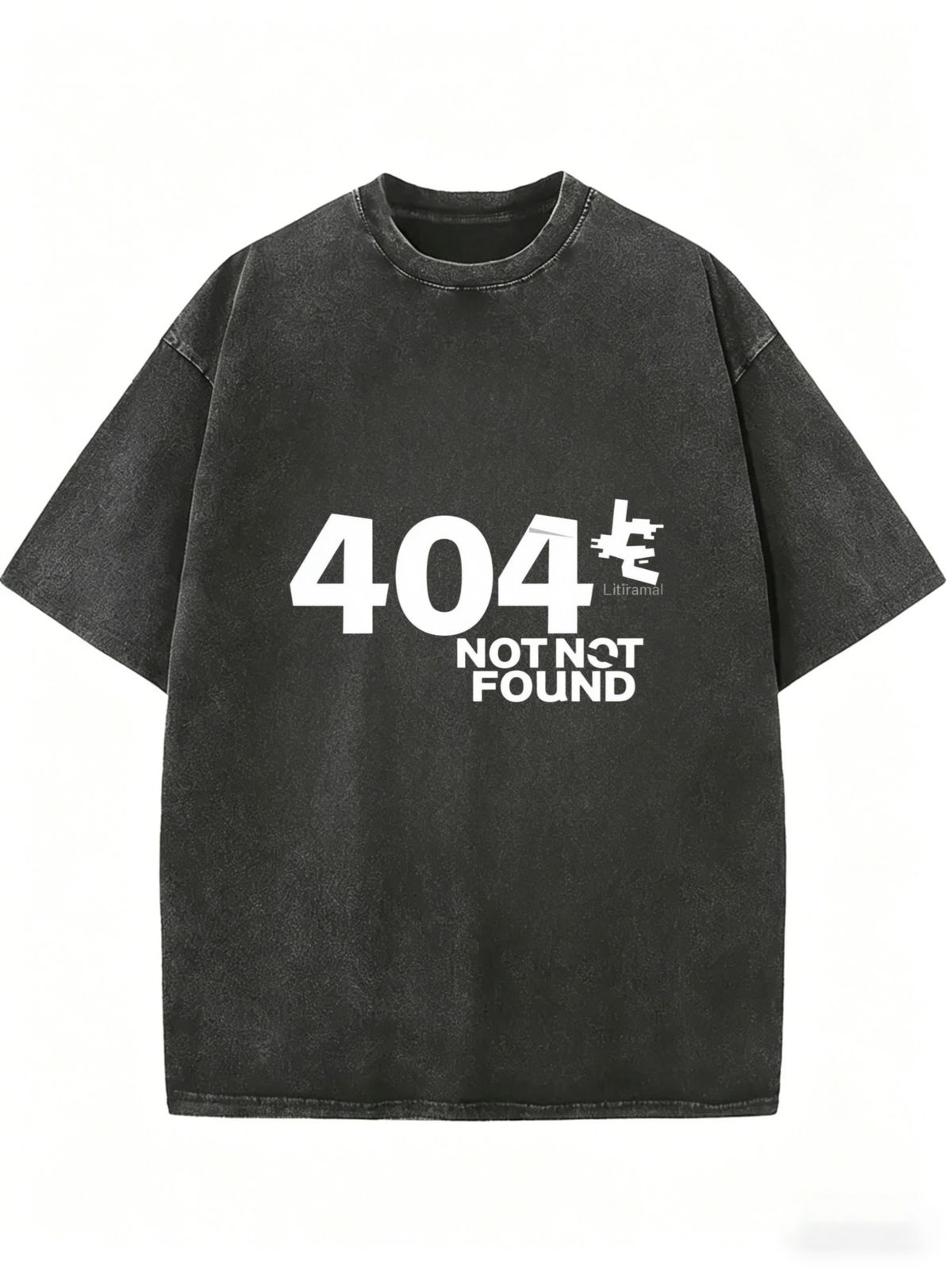 Retro Inspired Casual Tee For Women, Vintage Wash Short Sleeve T-Shirt With Effortless Everyday Appeal_ecoleips.com