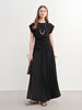 DUSHU 2025 Summer Women's Cinched Waist T-Shirt - Flattering Silhouette Short Sleeve Top With Stylish Design Details_ecoleips.com