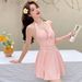 Women's Clothing Bikini Backless Skirt Style Beach Vacation Swimwear_ecoleips.com
