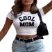 Summer Women's Short Sleeve T-Shirt Casual Printed Crew Neck Top Fashion Elegant European American Style Hot Selling 2025_ecoleips.com