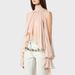 K New Women's Sweet, Fresh, Casual Irregular Stand Up Collar Loose Solid Color Hanging Neck Shirt_ecoleips.com