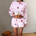 Pik Strawberry Prit Fleece Autum Witer Warm New Pajama Set 2026 Europea Ad America Cross-Border Homewear For_ecoleips.com