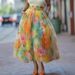 Women's Clothing A-Line Swing Skirt With Pleats - Flowy Midi Length Skirt For Casual Style_ecoleips.com