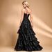Elegant Off-Shoulder Dress for Women European American Style with Luxurious Slit for Cocktail Parties Banquets Graduation Cake Skirts_ecoleips.com