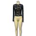 Women's Lace Base Layer Top Fleece Lined Mesh Long Sleeve Stylish Short Inner Layer Spring Collection Sexy_ecoleips.com