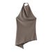 European American Cross-border Women's Clothing Wholesale: Minimalist Halter-neck Top And High-waisted Straight-leg_ecoleips.com