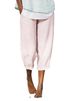 Suitable For All Seasons 2025 Linen Artistic Versatile Loose Elastic Waist Casual Solid Color Women's Pants_ecoleips.com