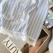 Women's Clothing Real Shot Spot Women's Summer Design Striped Shirt Blouse Lace Lace Shirt Female_ecoleips.com
