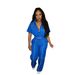 Women's Stylish Contrast Stitch Woven Top & Wide Leg Elastic Waist Pants Set - Trendy Two-Piece Outfit For Casual & Streetwear_ecoleips.com
