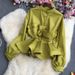 Women's Clothing With A Niche Design Three Dimensional Pleated Ruffles Slim Waist And Versatile Spring Tops For Women_ecoleips.com