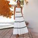 2024 Summer New Women's Two-tone Spliced Camisole Top From Independent Station In Europe And America➕Two-piece Patchwork_ecoleips.com