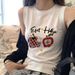 Women's New Summer Sleeveless Tank Top T-shirt, Simple Korean Style, Trendy, Versatile, And Fashionable_ecoleips.com