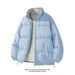 Men's Winter Puffer Jacket – Plaid Stand Collar Quilted Coat With Fleece Lining For Extreme Warmth_ecoleips.com