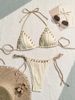 Women's Clothing Sexy Solid Color Bikini Bikini Beach Vacation Swimsuit_ecoleips.com