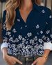 Verve 2025 Women's Cardigan 3D Floral Print Long Sleeve Shirt High-end Versatile Top_ecoleips.com