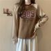 Real Shot Of American-style Color-blocking Round-neck Short Sweatshirt For Women, Spring And Autumn New Popular Fashion_ecoleips.com