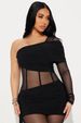 K Fashion Patchwork Slim-fit; Sexy Solid Color Waist-cinching One-shoulder Long-sleeve Overalls._ecoleips.com