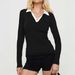DiYun European American Casual Vacation Patchwork Long-sleeve Solid Color Top T-shirt Women's Clothing 2025 Autumn And_ecoleips.com