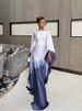 Women's Clothing Tassel Tie Dye Printed Long Skirt For Middle Eastern Saudi Arabian Dress Robe Fashionable Muslim Clothing Modest Abaya Dress_ecoleips.com