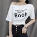 2026 Summer New Arrivals . Cross-Border Foreign Trade Women's Fashion Letter Button Loose T-Shirt Tops Wholesale_ecoleips.com