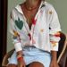 Women's Clothing Long Sleeved Shirt Printed Fashion Cardigan Casual Shirts_ecoleips.com