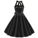 K Women's Dress With Suspender And Polka Dot, New Retro Style Big Swing Skirt, Plus Size Skirt_ecoleips.com