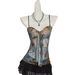 Vintage-Inspired Crisscross Back Cami Top For Women, Strappy Slim-Fit Sleeveless Bustier In Wine Red, Blue, Brown_ecoleips.com