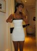 Lace Patchwork Spaghetti Dresses For Women Fashion Sexy Club Y2K Sleeveless Slash Neck Skinny Mini Vestidos Robes Female Bodycon_ecoleips.com