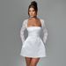 Women's Slim A-Line Dress Lace Trimmed Sexy Alluring Clothing_ecoleips.com