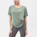 Spring/Summer New Sports Top Women's Loose Short Sleeve T-shirt Thin Yoga Wear Breathable Running Fitness Cover_ecoleips.com