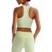 Women's Ribbed Sleeveless Sports Top Spring Summer New Arrival Can Be Worn as Outerwear for Pilates And Yoga_ecoleips.com