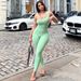 Women's Slim Fit One Shoulder Jumpsuit Solid Color Milk Silk European American Style Summer Clothing Hip Lifting Yoga Style_ecoleips.com