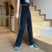 2025 High Street Women's Black Casual Jeans, Loose Wide-Leg Trendy Hong Kong Style Straight-Leg Dad Pants_ecoleips.com