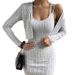 K New Women's Fashion Set With Strap Tight Skirt And Small Coat, European And American Style_ecoleips.com