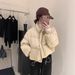 girl Girl Girl Off-Season Korean Style Puffer Jacket Women, Short Down Coat For Petite Figures, Winter 2025 New Cotton Outerwear_ecoleips.com