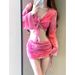 Women's New Style Four Piece Bikini Swimsuit For Beach Vacation Conservative High End Two Piece Swimsuit For Hot Springs_ecoleips.com