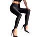 Shimmer High-Waist Yoga Pants With Adjustable Foot Straps – Ultra-Stretchy Workout Leggings In Black, Nude & Green_ecoleips.com